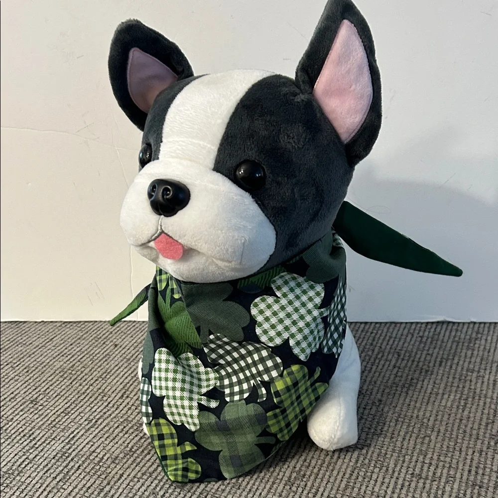 🟣 4/$15 St Patrick’s day shamrock dog bandana NEW handmade one size
